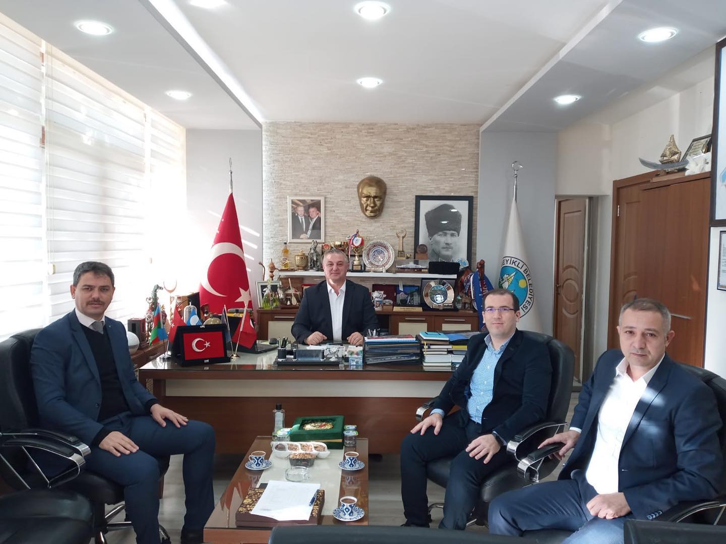 Oruçoğlu’nu makamında ziyaret ettiler