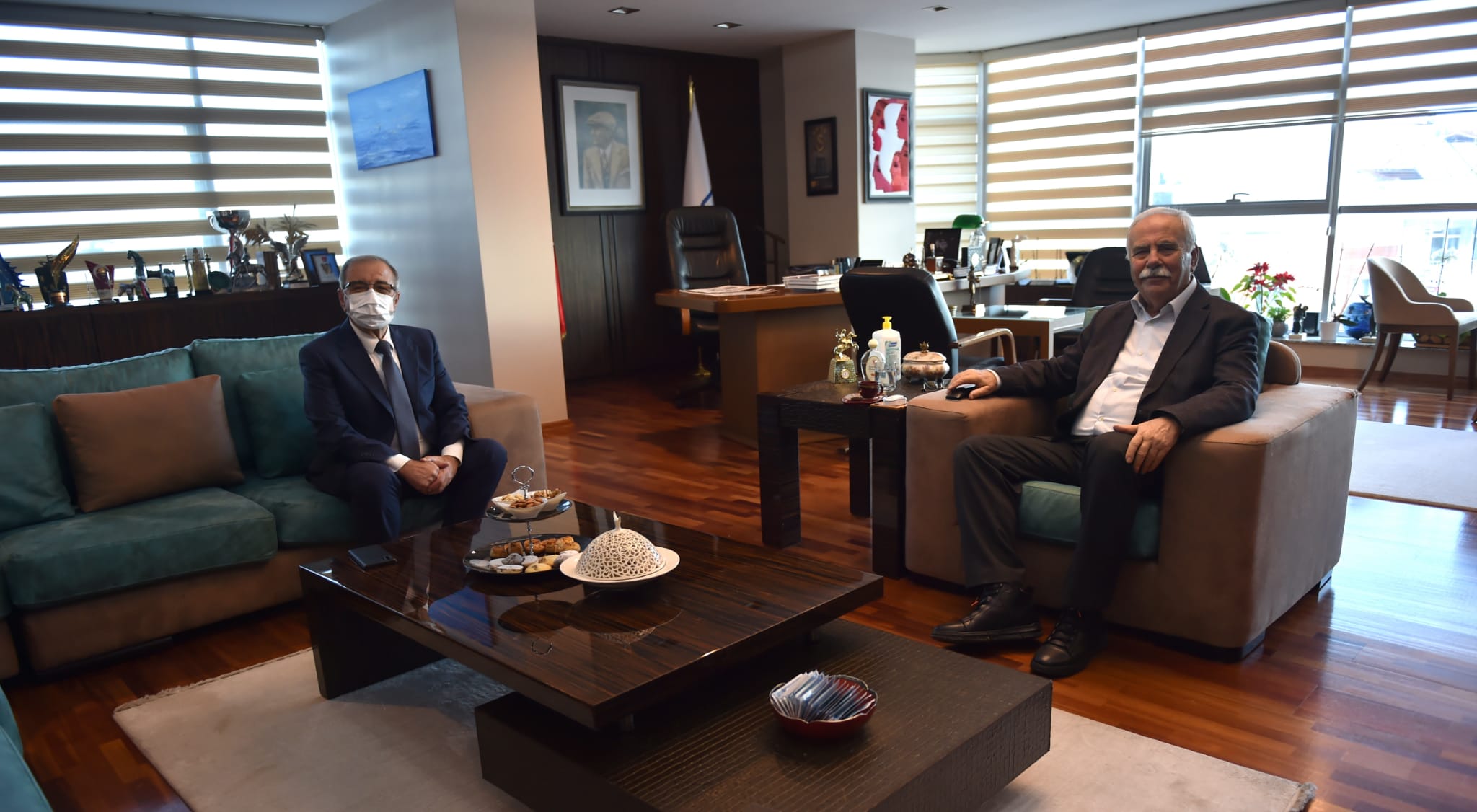 Özacar’ı Makamında Ağırladı