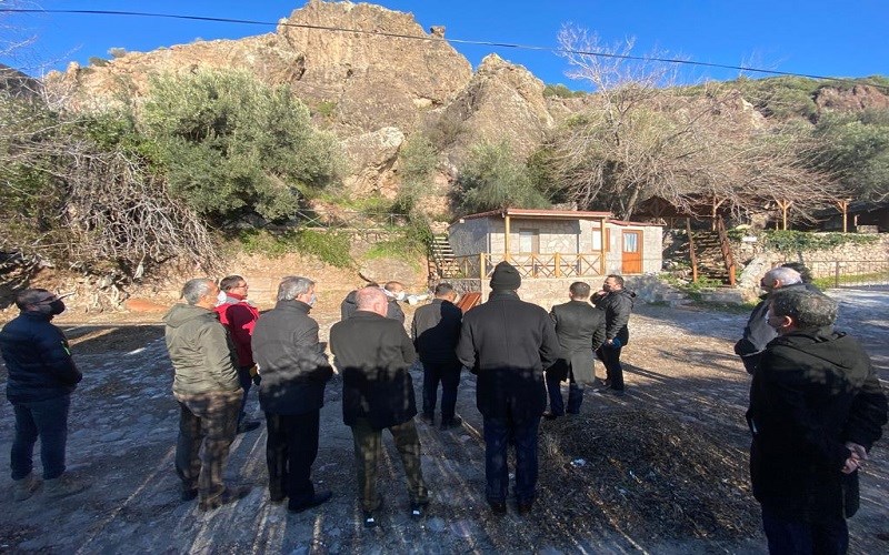 Kaya ıslahı çalışmaları devam ediyor.