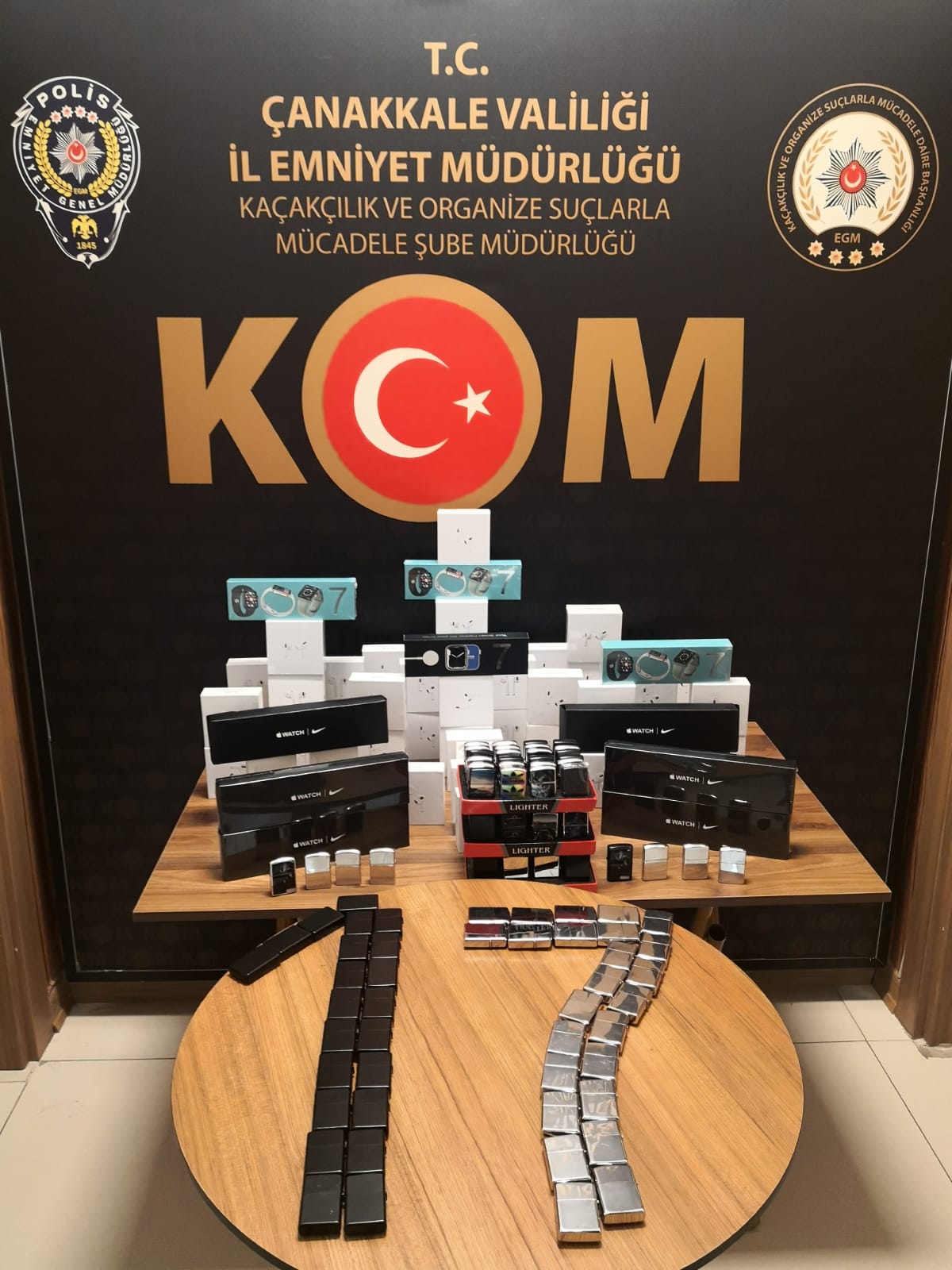 KOM Şube Kaçakçılığa geçit vermiyor