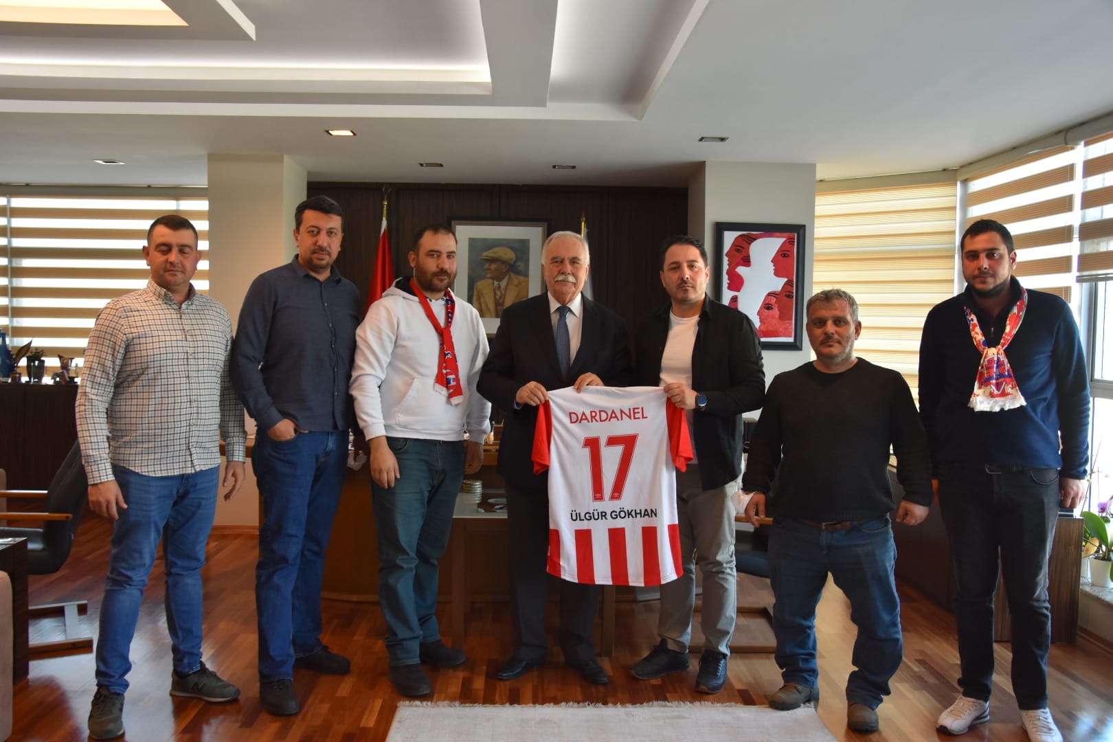 17 Gençlik Taraftarlar Derneğinden Başkan Gökhan’a Ziyaret…