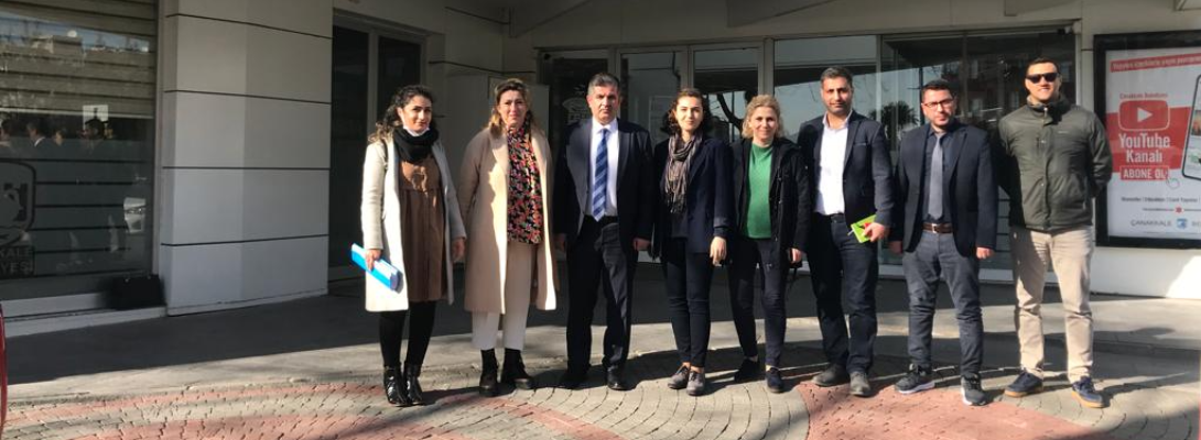 İBB ve İSTAÇ Heyeti Çanakkale Belediyesine İnceleme Gezisi Düzenledi