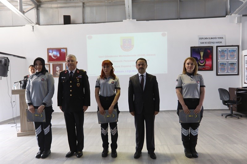 Geri Gönderme Merkezlerinde Görevli Özel Güvenlik Personelinin Kurs Bitirme Töreni
