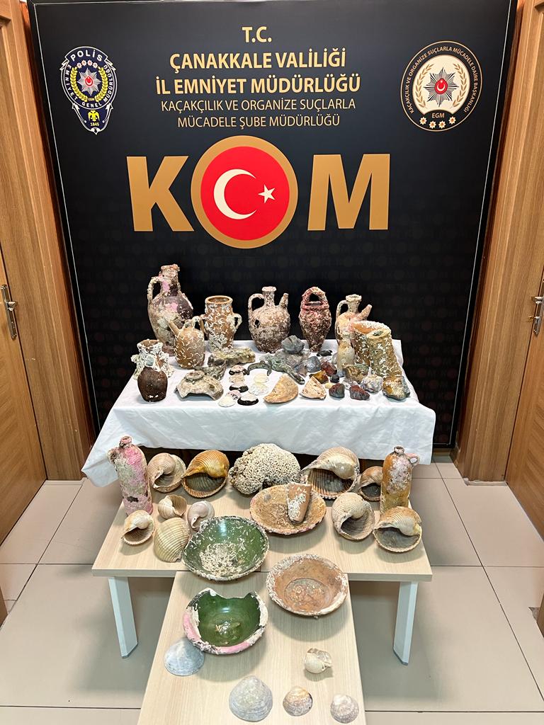Çanakkale’de tarihi eser kaçakçılığı operasyonu