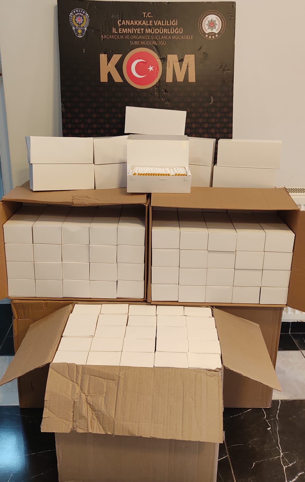 Çan’da kaçakçılık operasyonu