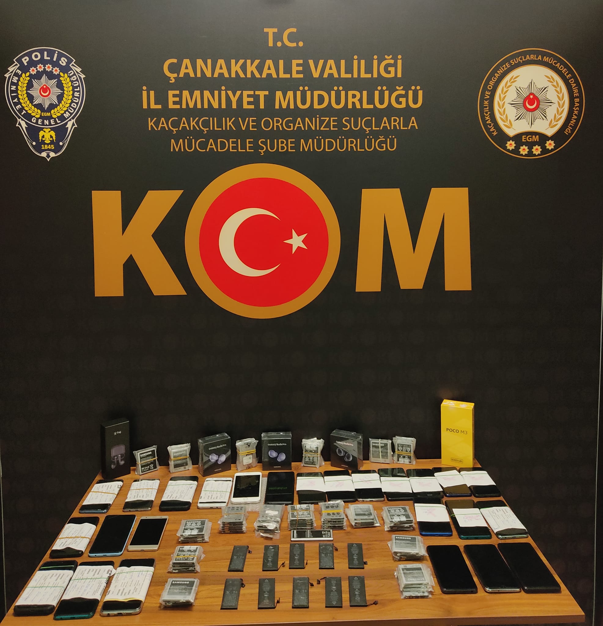 Çanakkale’de kaçakçılık operasyonu