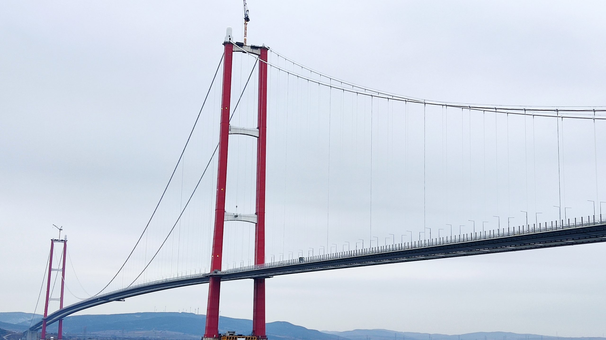 1915 Çanakkale Köprüsü kulelerinde simge çalışmaları devam ediyor