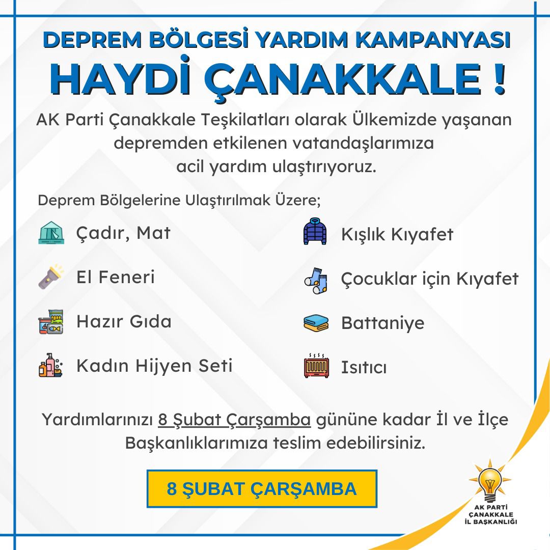 HAYDİ ÇANAKKALE..