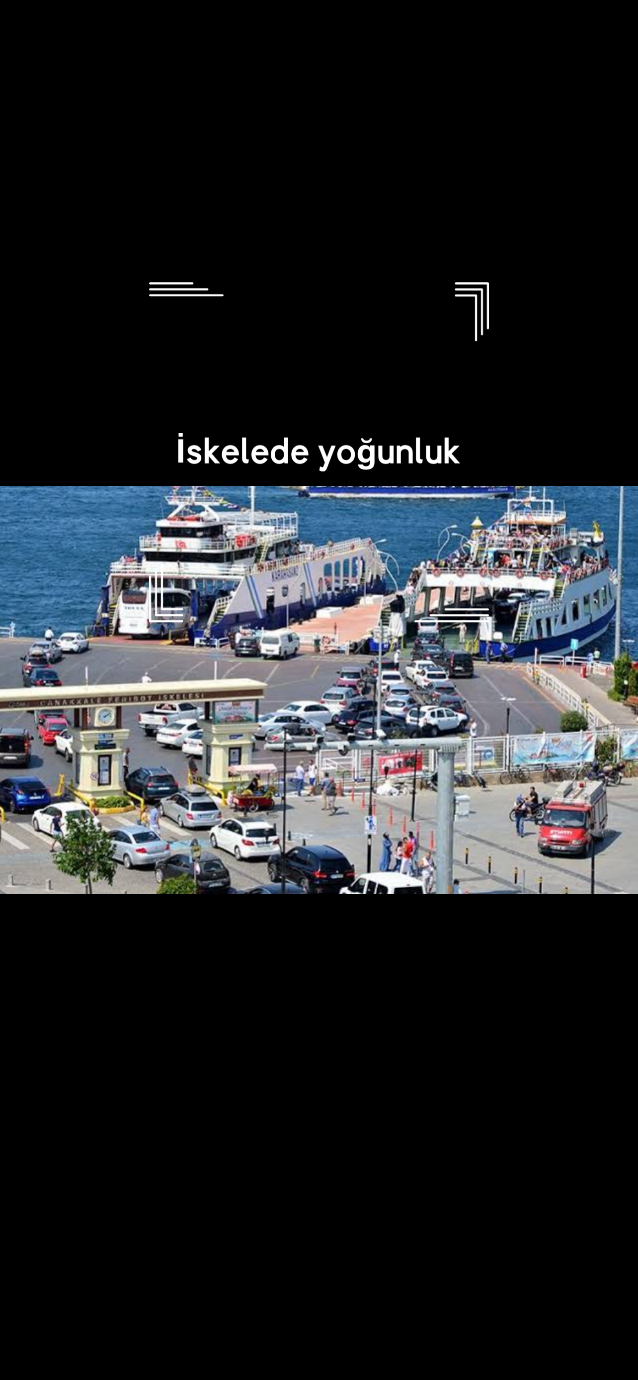 İskelede yoğunluk