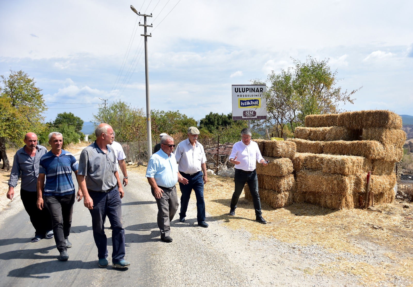 Başkan Gökhan, Yangın Bölgesini Ziyaret Etti