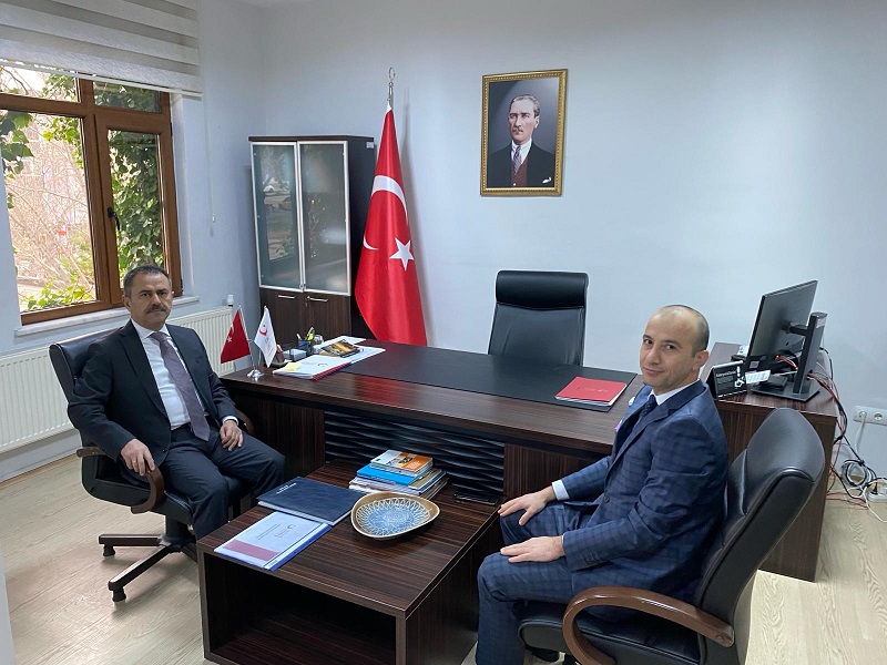 Vali İlhami AKTAŞ’ tan İl Göç İdaresi Müdürü Mustafa ÇELİK’e Hayırlı Olsun Ziyareti