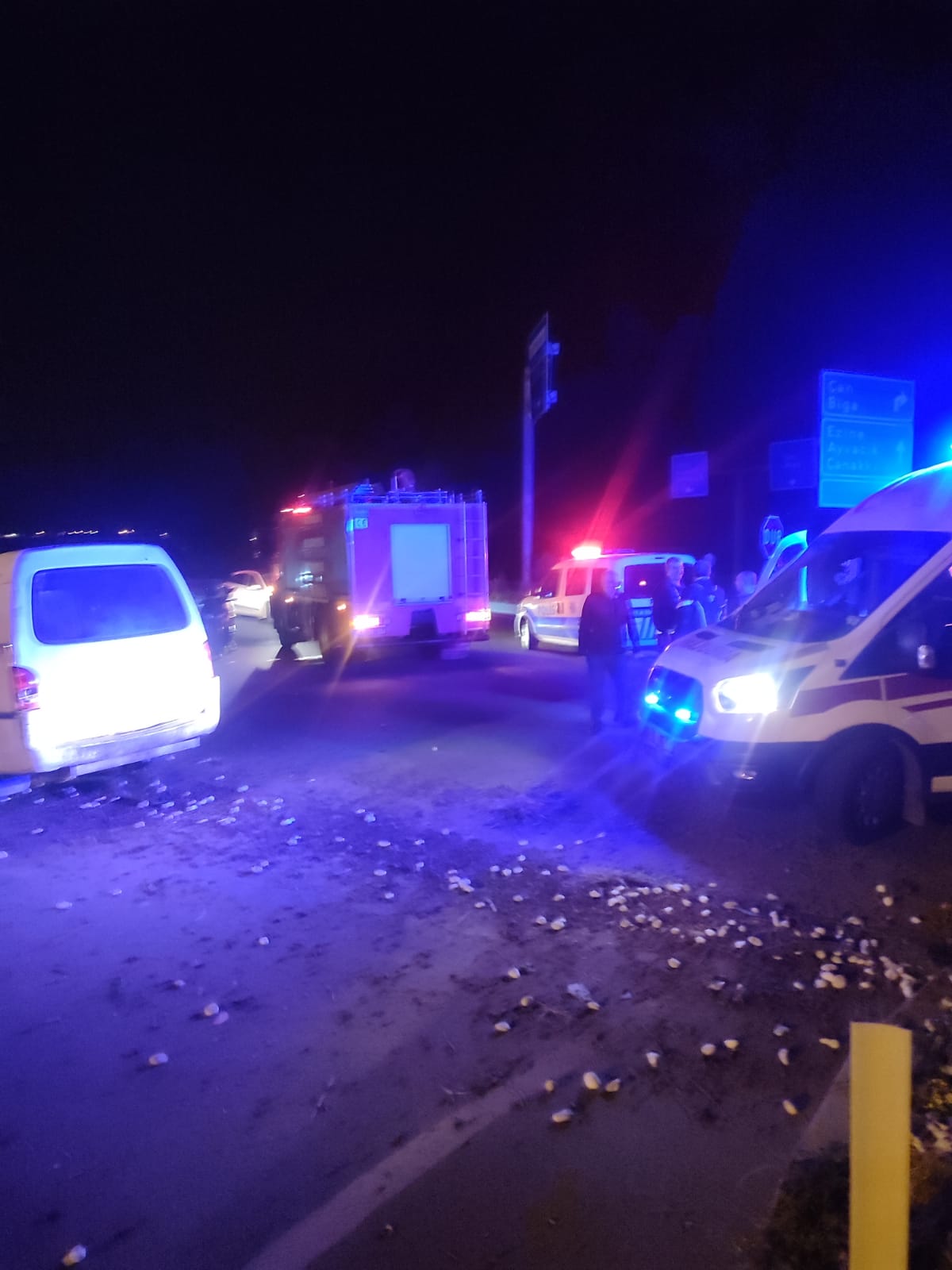 Bayramiç’te trafik kazası 2 yaralı