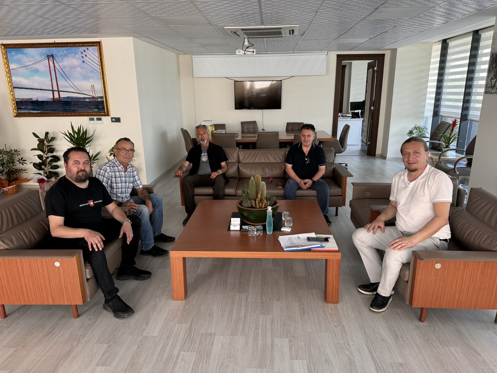 Gazetecilerden Başkan Öztürk’e ziyaret