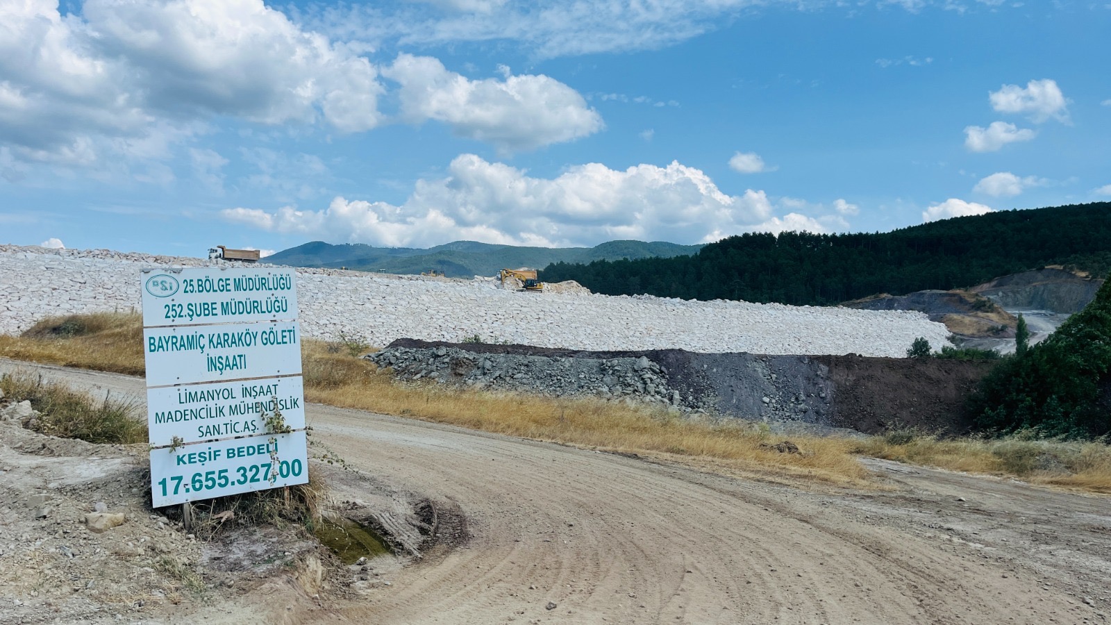 Karaköy göletinde sona yaklaşıldı