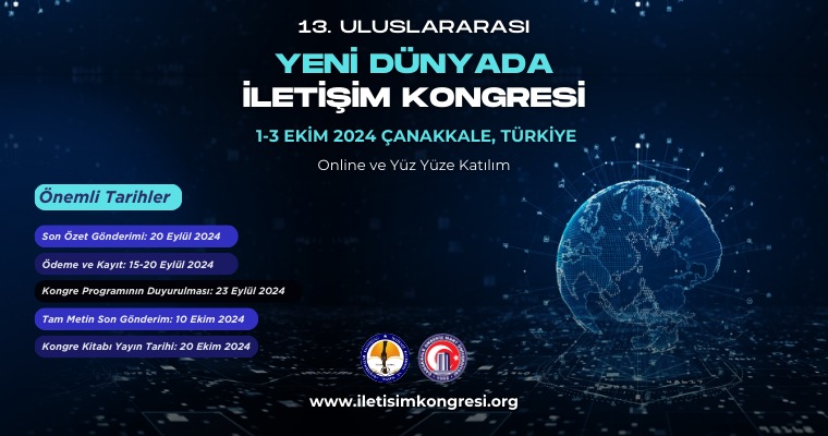 ÇOMÜ’de 13. ‘Uluslararası Yeni Dünyada İletişim Kongresi’ İçin Geri Sayım Başladı