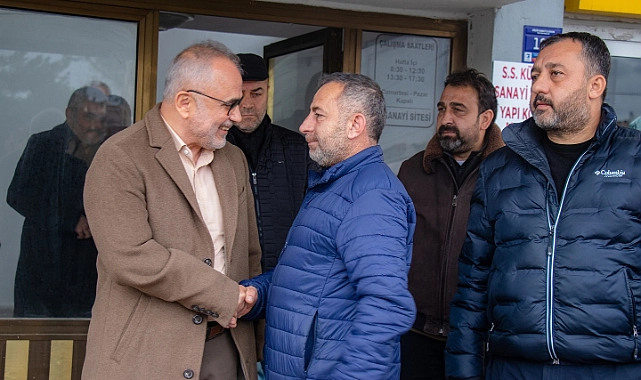 Sanayi esnafıyla buluştu