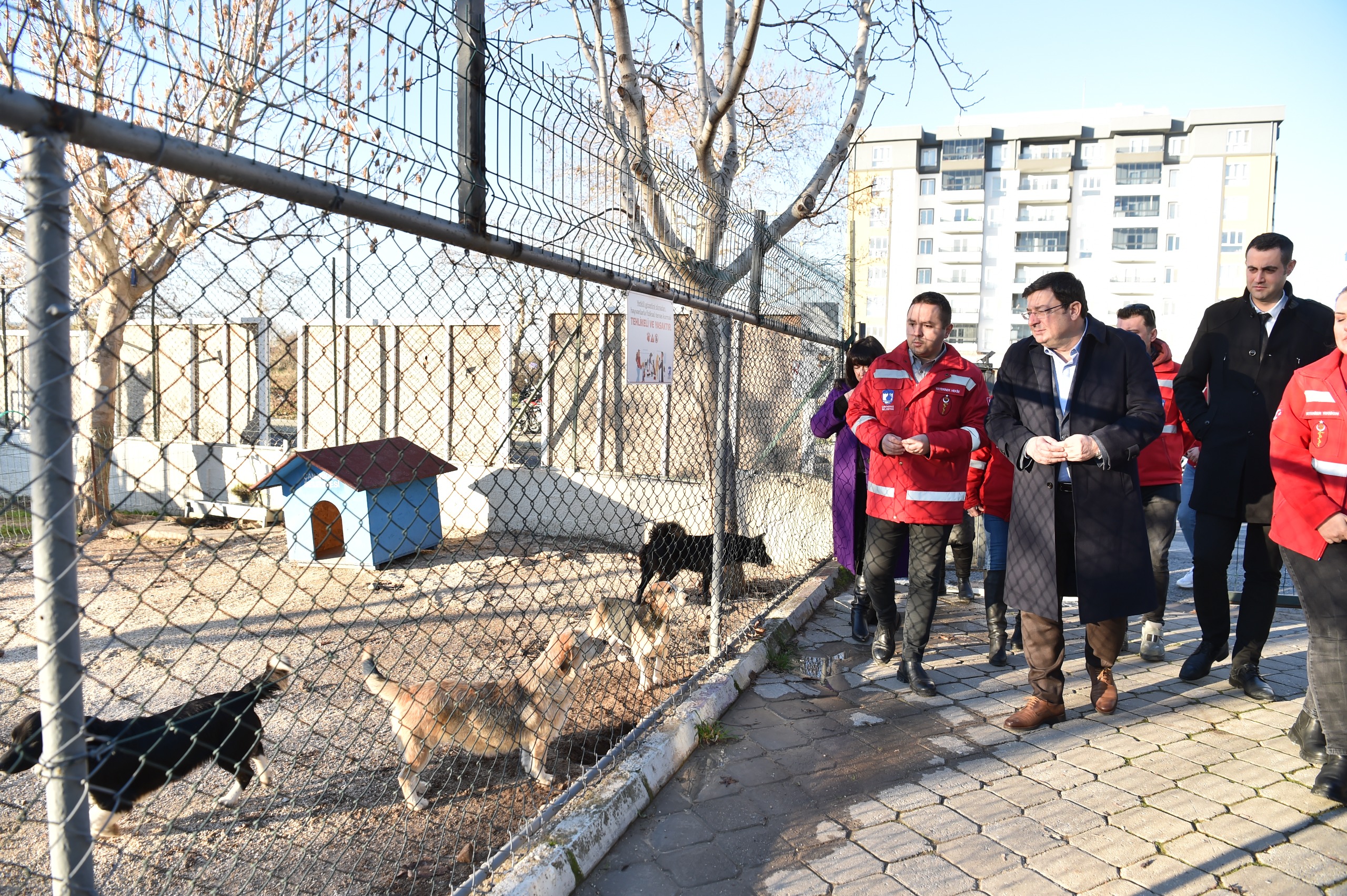 Başkan Erkek Sokak Hayvanları Bakım ve Rehabilitasyon Merkezi’ni Ziyaret Etti