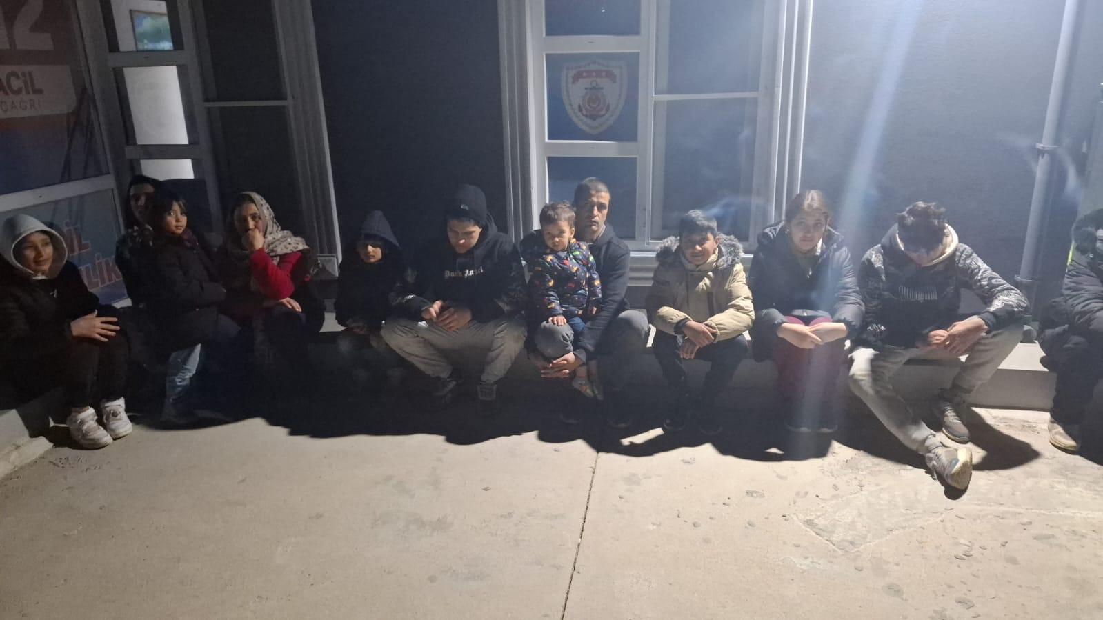 Çanakkale’de 13 kaçak göçmen yakalandı