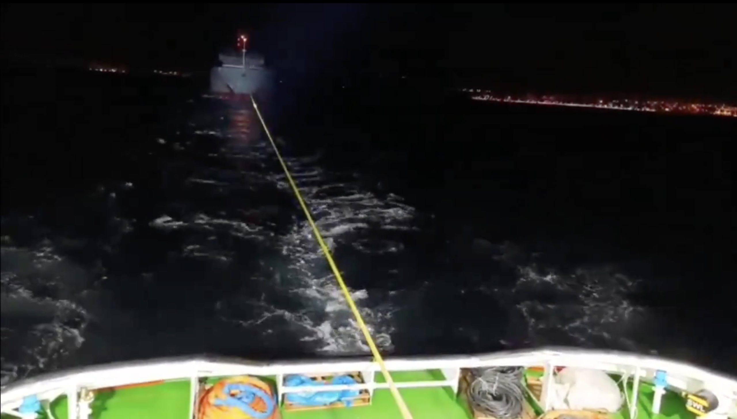 Çanakkale Boğazı’ndan genel kargo gemisi makine arızası yaptı