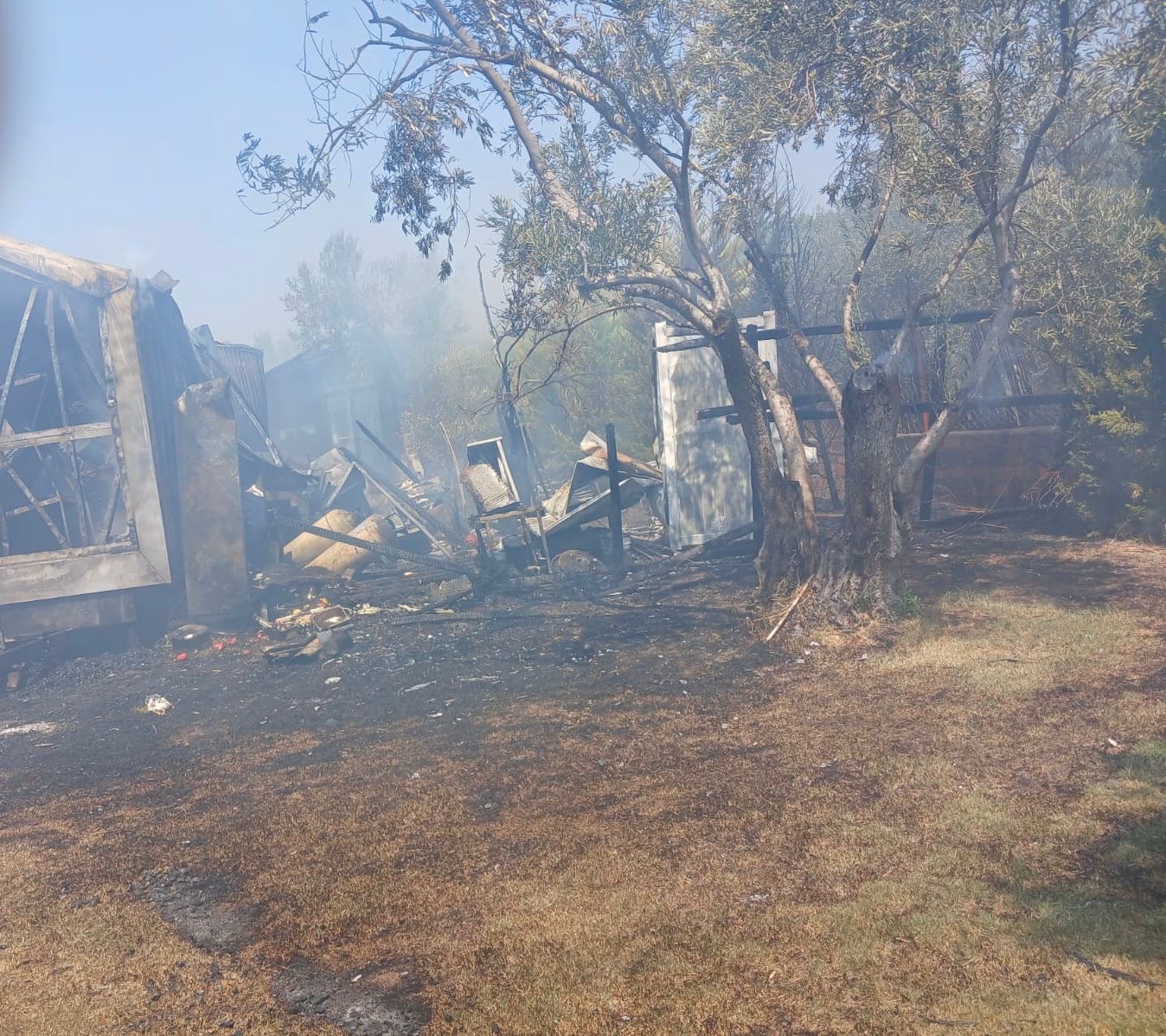 Ayvacık’ta restoranın mutfağında çıkan yangın söndürüldü