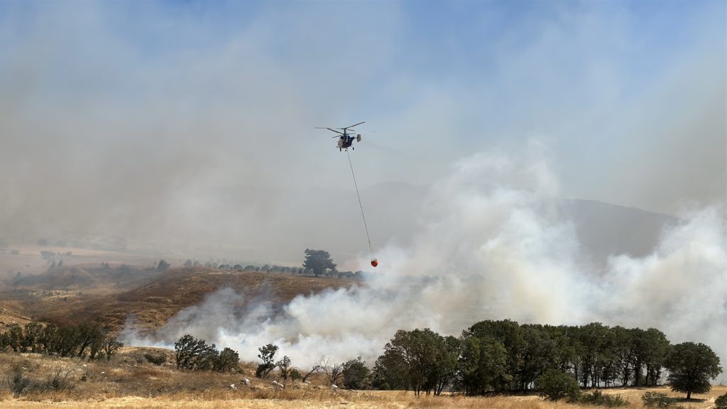 Çanakkale’de tarım arazisinde yangın 