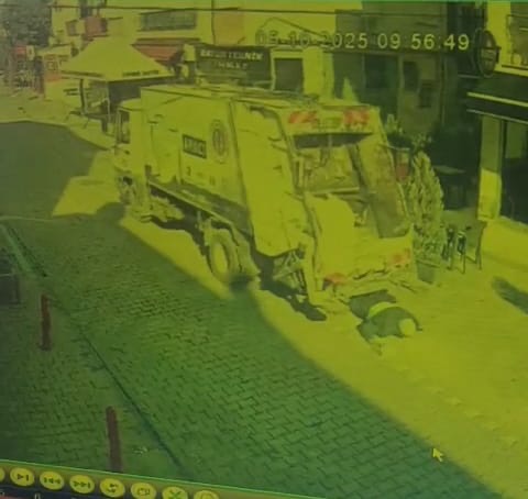 Yaşlı adamın kamyonun altında kalarak öldüğü kaza: Güvenlik kamerası görüntüleri ortaya çıktı