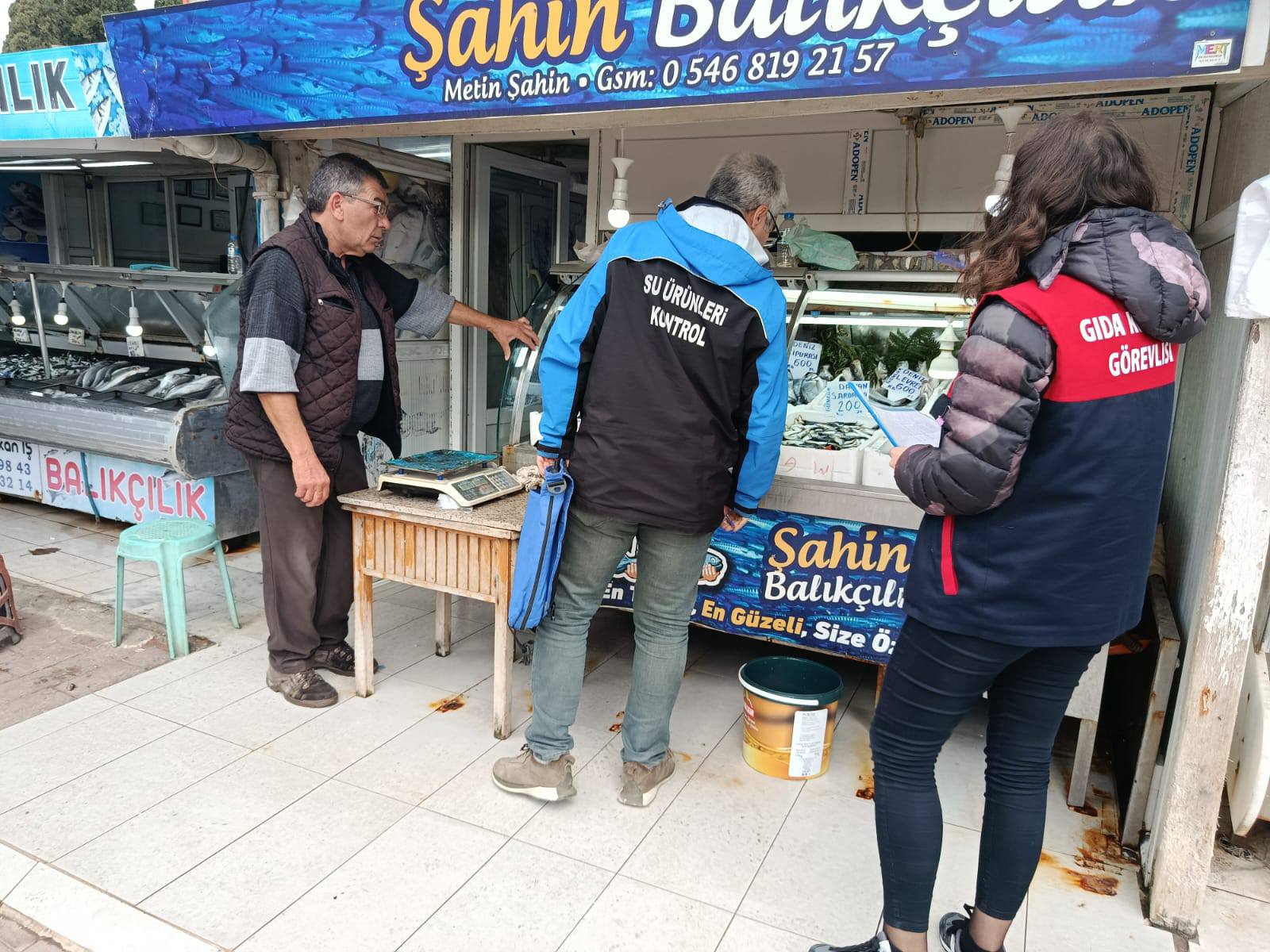 Gelibolu’da balık satış yerlerinde denetim