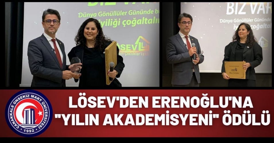 Türkiye’de Yılın Akademisyeni Prof. Dr. R. Cüneyt Erenoğlu