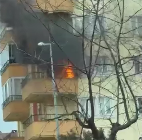 Çanakkale de yangın