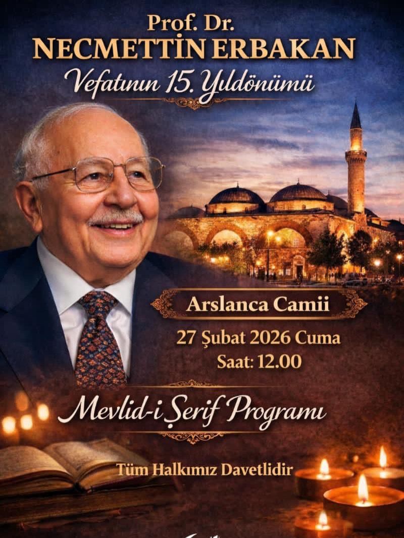 Vefatının 15. yıl dönümünde dualar ile anılacak