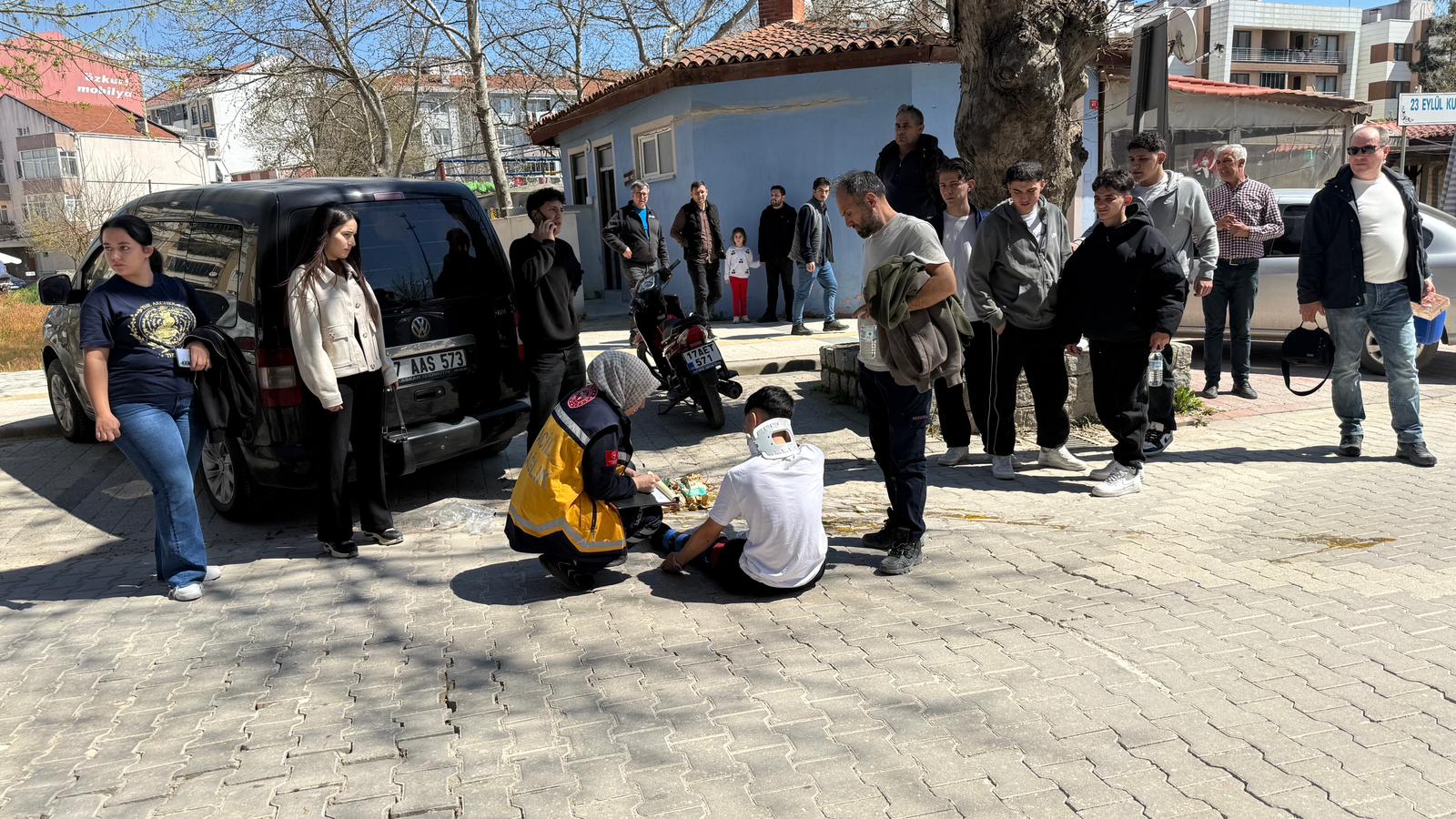 Çan’da motosiklet kazası