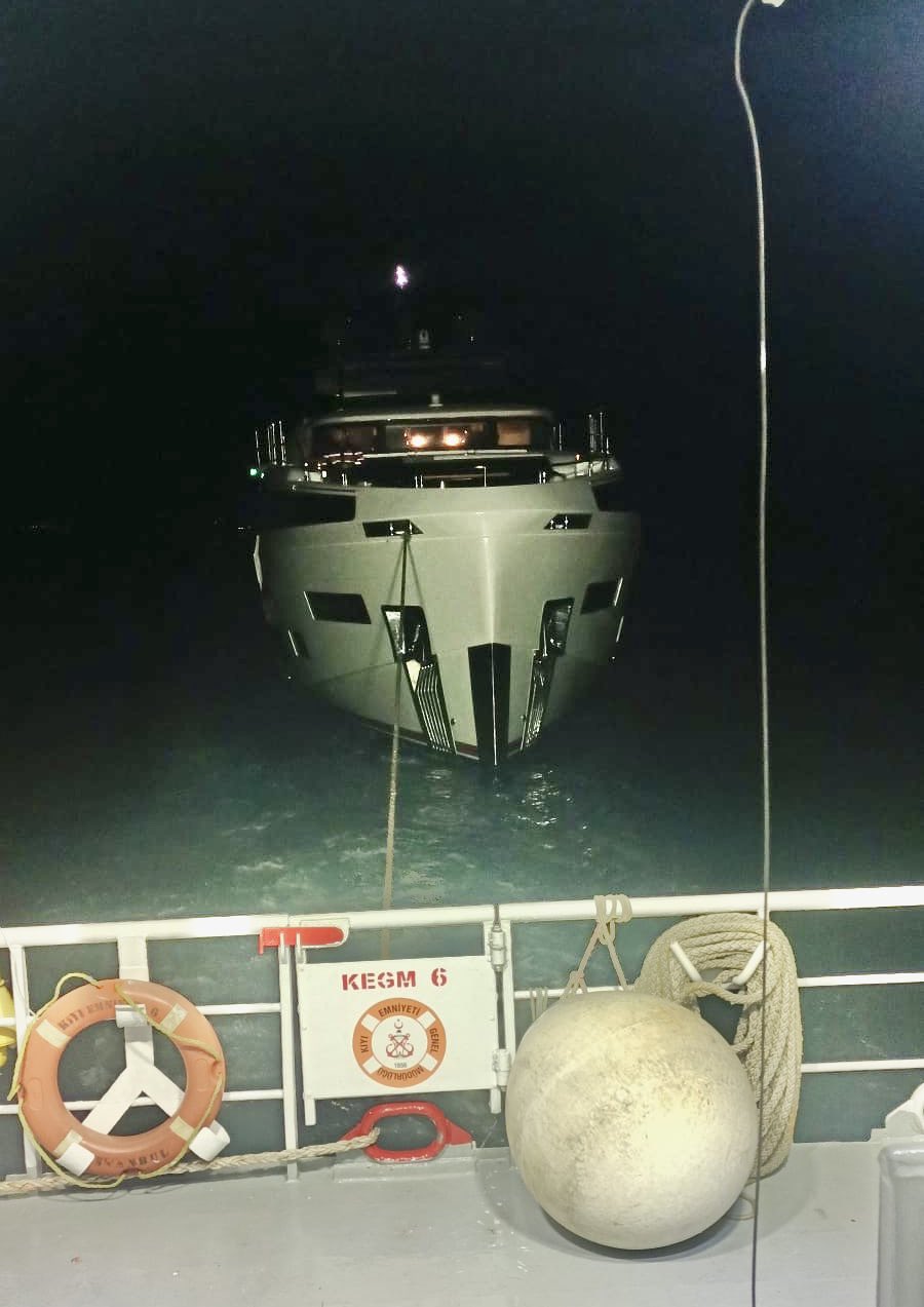 Çanakkale Boğazı’nda tekne arızası